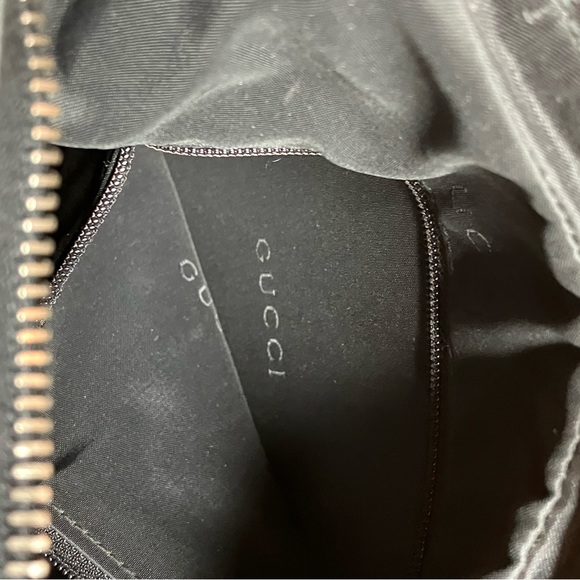 Tom Ford x Gucci Black Canvas Leather Trimmed Attache Hobo preloved one owner - Picture 9 of 16